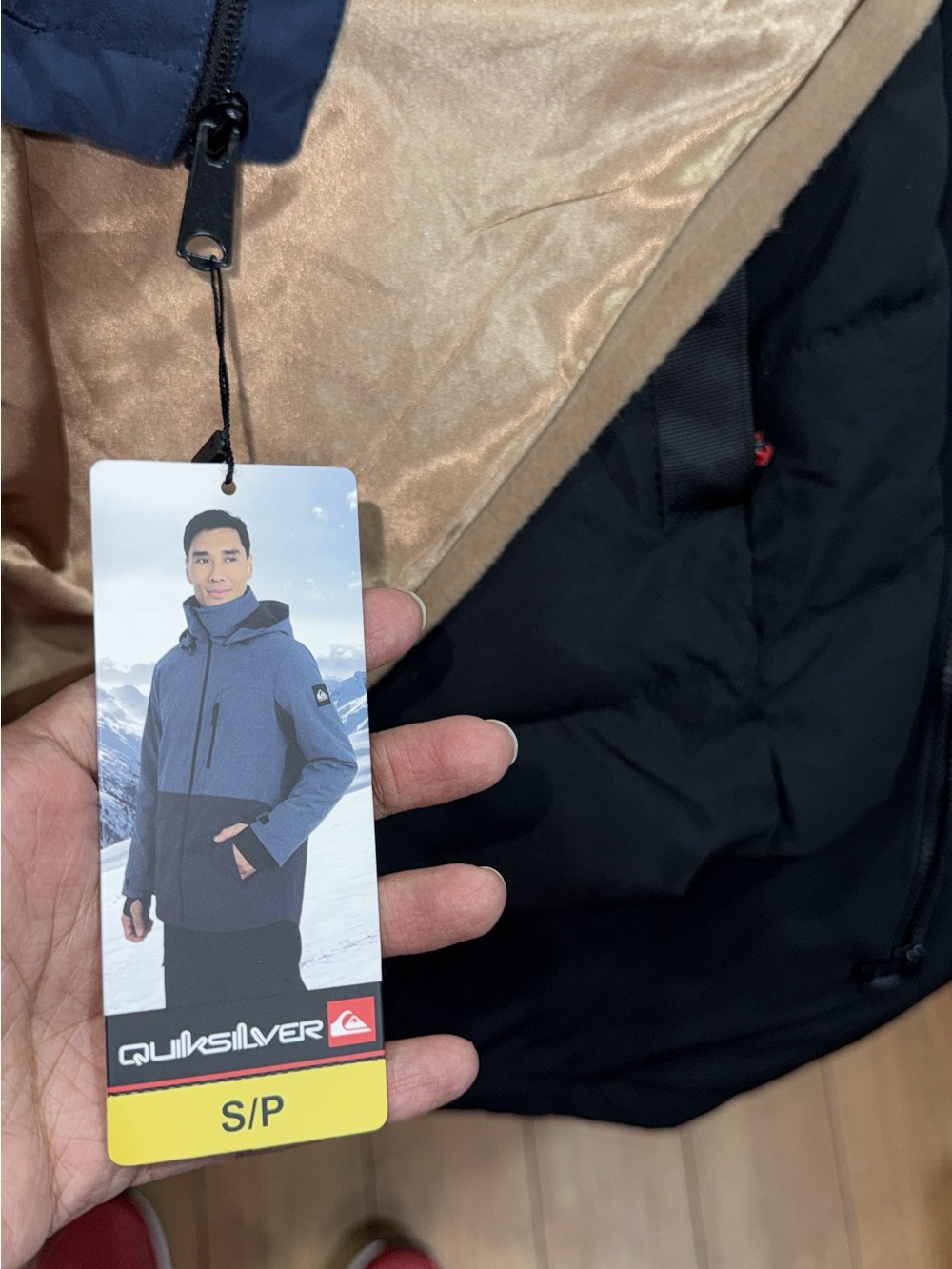 Quiksilver Men's Two-Tone Blue & Black Ski Jacket
